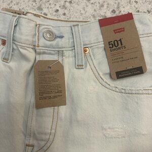 Levi's 501 Shorts Women's Light Blue Jeans